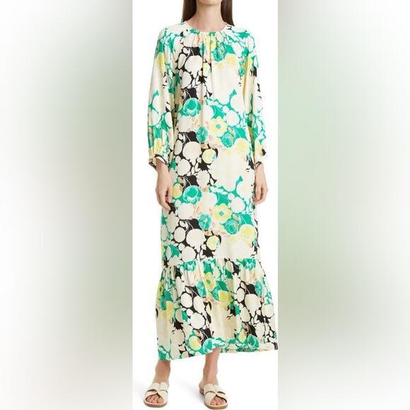 Rodebjer M Wanda Floral Print High/Low Dress stunning spring maxi - Picture 1 of 10